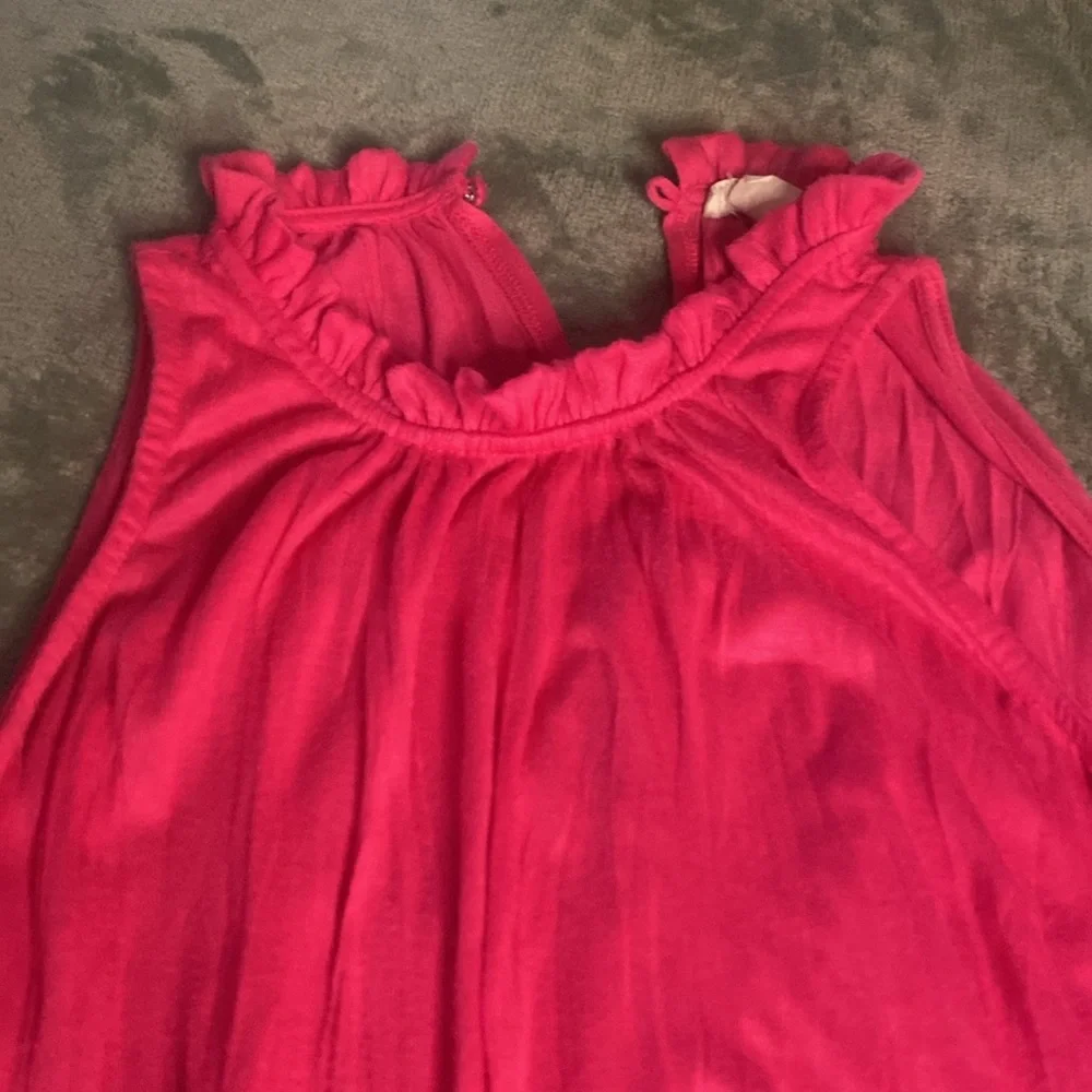Hot pink ribbed summer blouse! - Picture 2 of 5